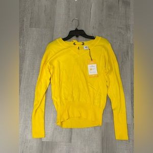 Women’s size small yellow Cabi pullover